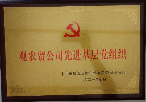 观农贸公司先进基层党组织（2021）