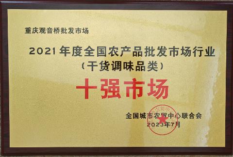 十强市场（2021）